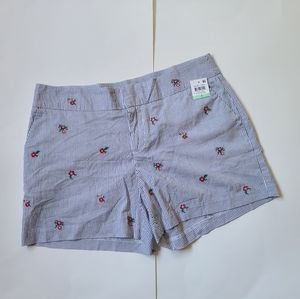 Maison Jules stripe floral print short